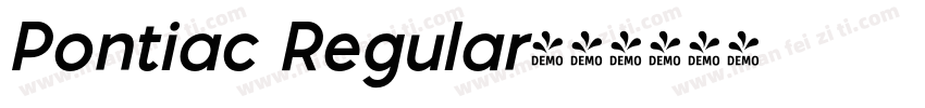Pontiac Regular字体转换
